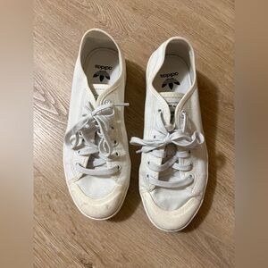 adidas Women's Off-White Canvas Low-Top Sneakers